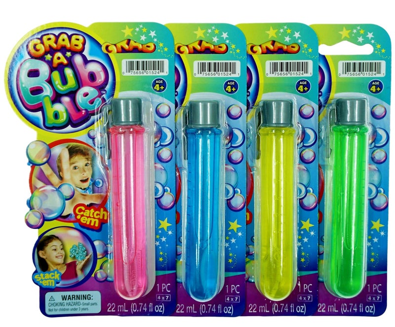 JA-RU Grab a Bubble-Touchable Mini Bubbles Wand Toy (8 Pack Assorted Colors) Outdoor Summer Toy Entertainment for Kids. Party Favor, Birthday Party Easter Basket Stuffers Bulk 1524-8p - Image 4